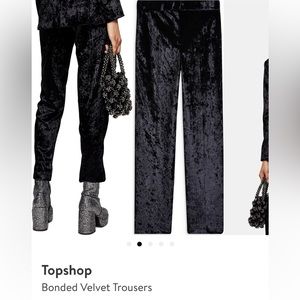 Topshop Velvet Trousers